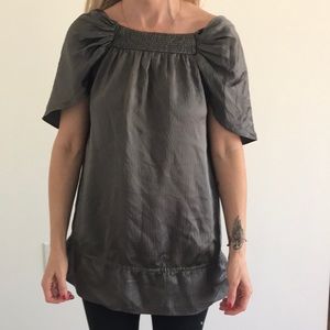 BCBGMAXAZRIA gray top